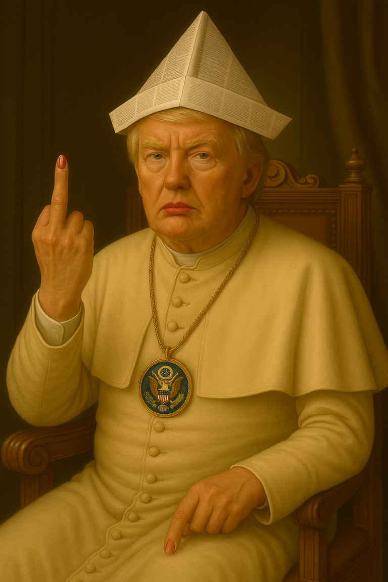 Il Sacro Grottesco: ironia e dissacrazione nel ritratto “Pontifex Maximus”